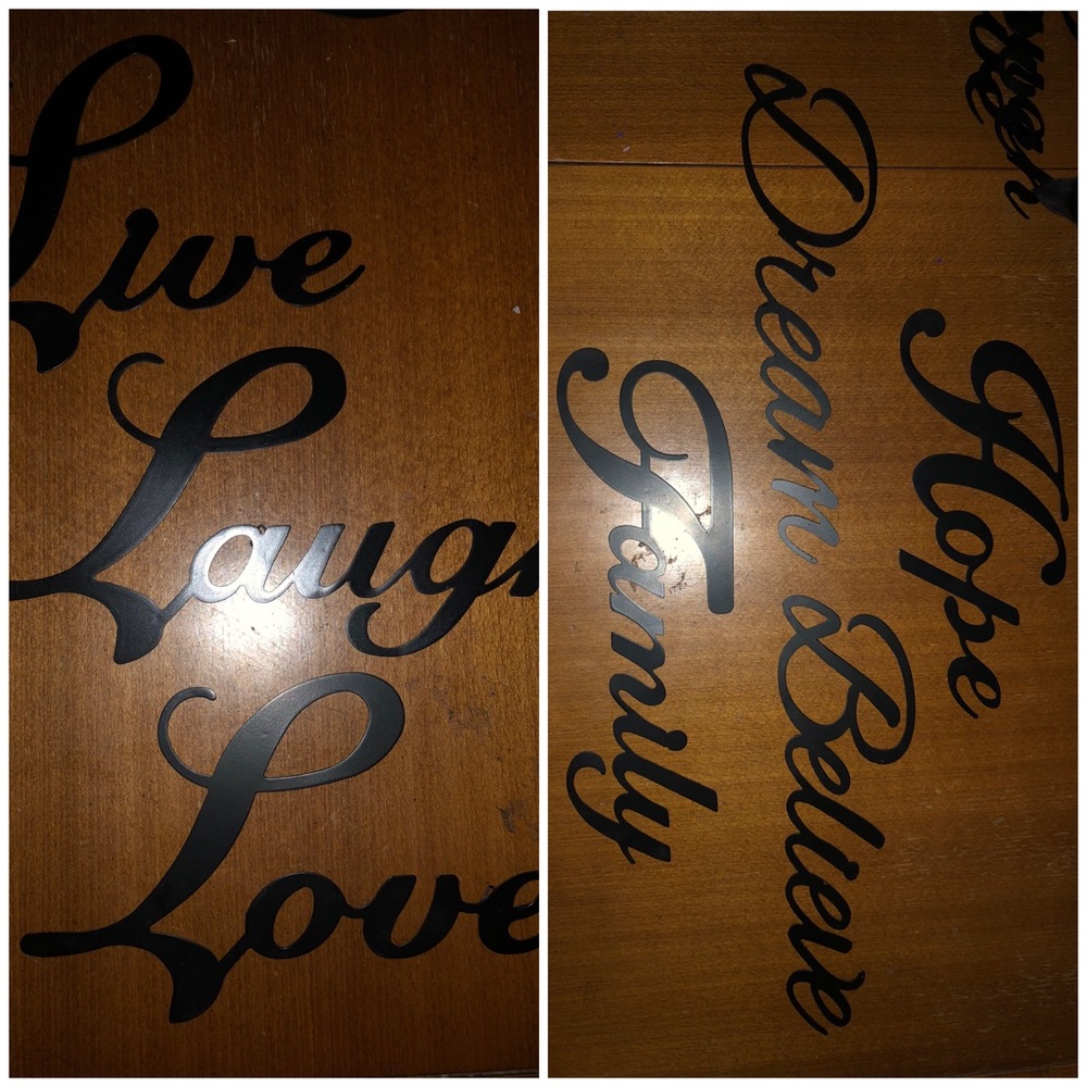 Cheesy Word Decor